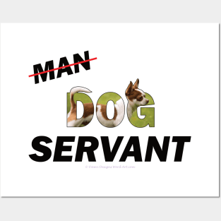 Man Dog Servant - Chihuahua oil painting word art Posters and Art